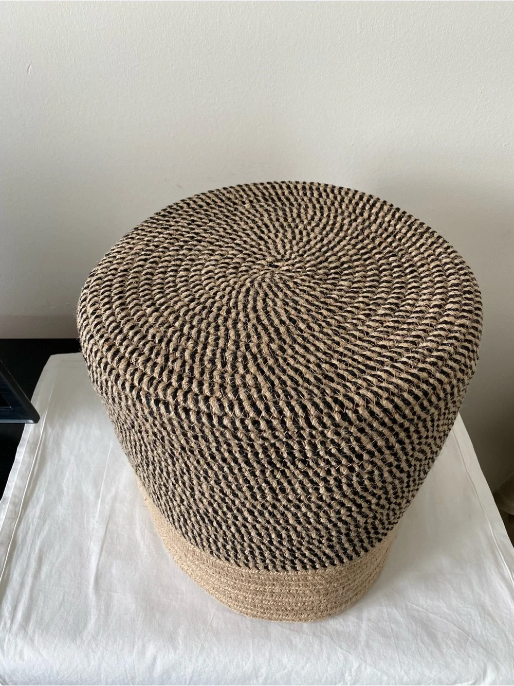 Mintwood  Design Jute Basket 11x11”